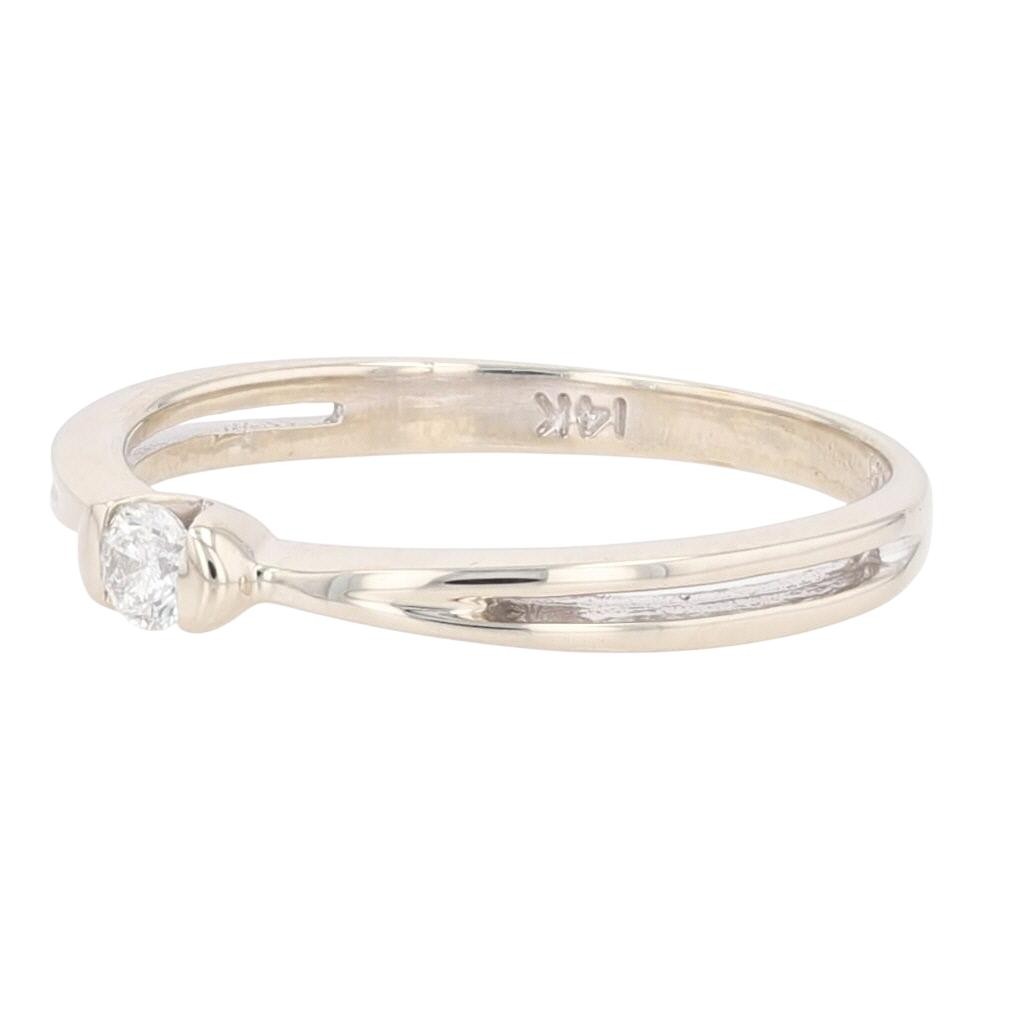 .08ct Diamond Solitaire Split Shank Engagement Ri… - image 3