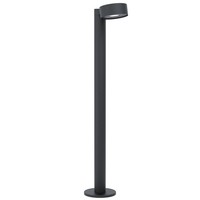Led Stehlampe Lampe Wohnzimmer Stahl Verzinkt Schwarz Kunststoff Transparent
