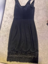 black midi cocktail dress size 4