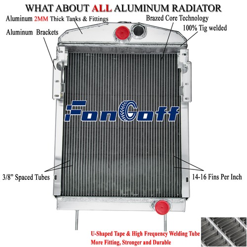 3 Row #351798R92 Radiator Fits Farmall International Harvester M MD ...