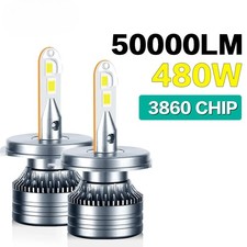 H1 H4 H7 Led Headlight 360  Headlight Bulb 480W 50000LM 6000K Fog Light 10-32V