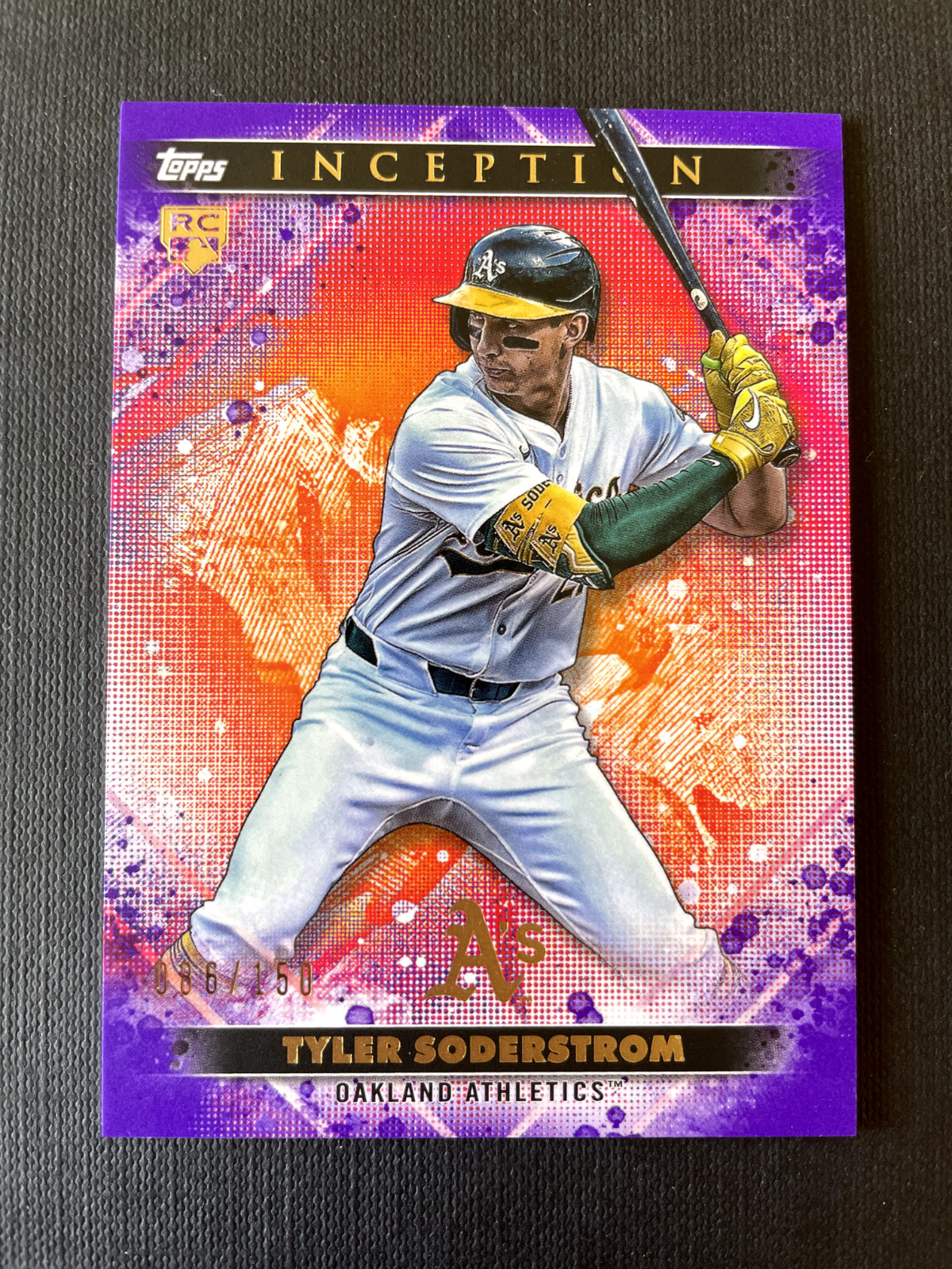 2024 Topps Inception Baseball Tyler Soderstrom RC Purple 086/150 Athletics