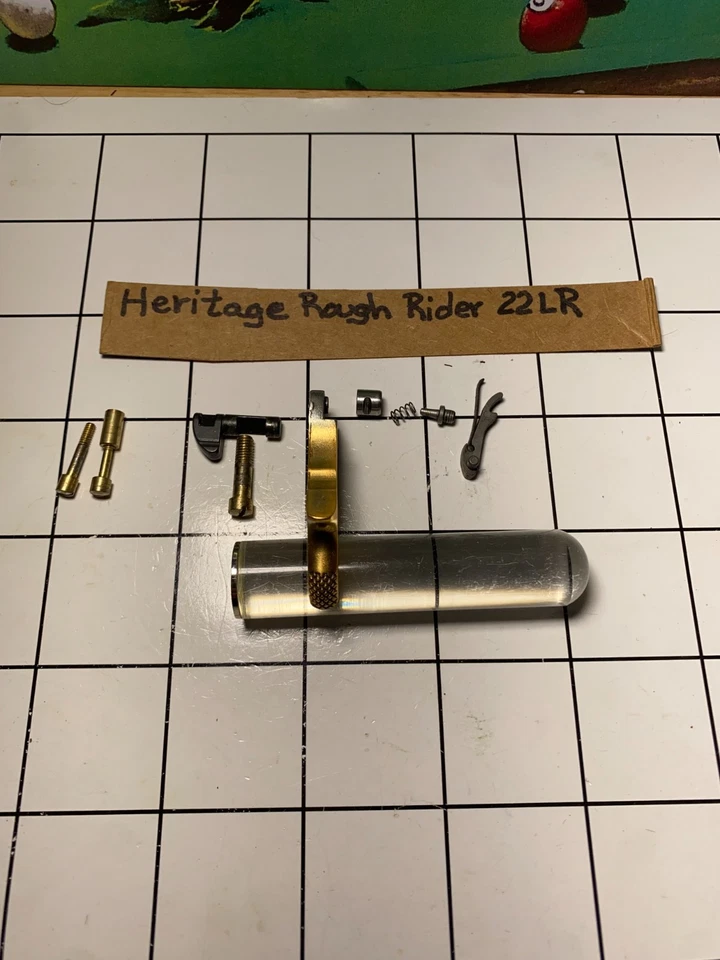 Heritage Rough Rider , Gold-plated- hammer, hand, block,screws, firing pin. - Image 3 of 3