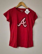 G-III 4her By Carl Banks Women's Atlanta Braves Tee Medium New