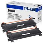 2x TN450 Toner Cartridge for Brother HL-2270DW HL-2280DW HL-2240 Intellifax 2840