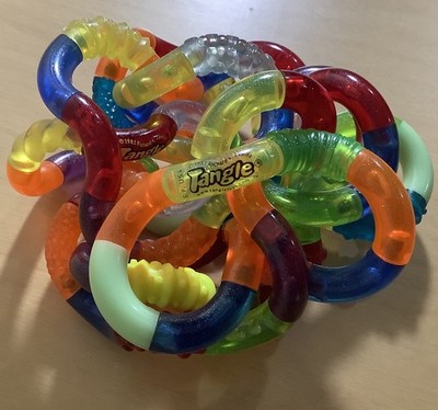 Official Tangle Fidget Sensory Toy - 73 Pieces Including Textured ...