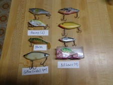 Rat-L-Trap Panfish Bass Crappie Lipless Crankbait 1/8oz Tiny Trap Lot Of 8 Lot D