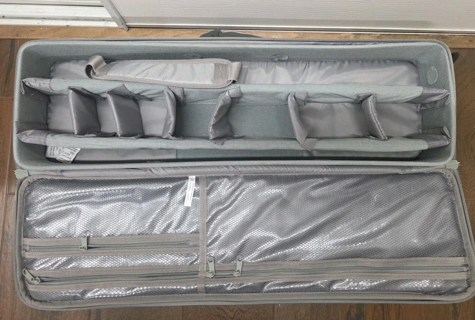 Allen Company Algodón Madera Mosca Caña de Pescar y Estuche Bolsa de Equipo, Gris/Lima Nuevo Sin Etiquetas Foto 4 de 4