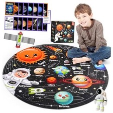 Puzzles for Kids Ages 4-6, Solar System Planets Flash Cards  Astronaut