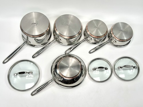 Emeril by All Clad Stainless - Copper Core 8 PEICE SET 3 - 2 - 1 QT + 8" skillet - Bild 3 von 22