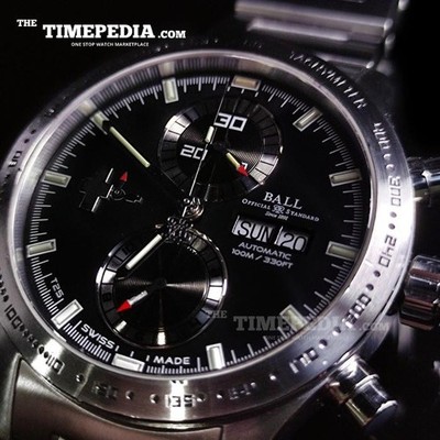 Rare Ball Fireman Skylab II - CM1092C-S1J Automatic ETA Black Dial Swiss Watch