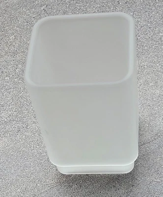 Gobelet à dent ORTA RQ3510 en verre satinée quadratique blanc laiteux - Photo 1/4