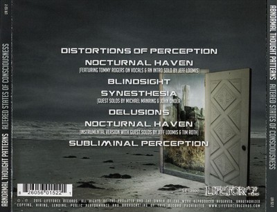 ABNORMAL THOUGHT PATTERNS - ALTERED STATES OF CONSCIOUSNESS NEW CD