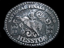 UC03145 NOS NFR  1984 NATIONAL FINALS RODEO  HESSTON COLLECTOR BELT BUCKLE