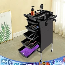 Beauty Salon Hair Styling Barber Station Cabinet Dressing Multifunction Storage