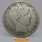 1909-S Barber Silver Half Dollar - #C59376NQ