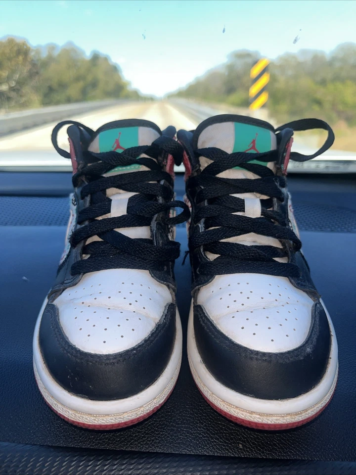 Nike Air Jordan 1 Mid Feo Navidad Suéter Juvenil DM1210-150 Talla 12C  Foto 3 de 4