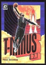8077J 2021-22 Donruss Optic #9 Paul George T-Minus 3...2...1 Purple