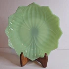 FIRE KING JADEITE LOTUS Flower Salad Plate 8"