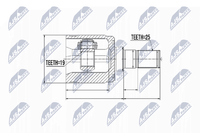Gelenksatz Antriebswelle NTY NPW-HY-518 FüR Getz Hyundai TB