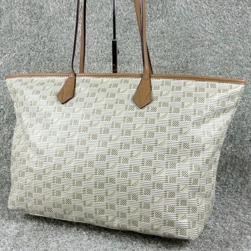 MOREAU PARIS Saint-Tropez Monogram Tote Bag Shoulder Used Authentic
