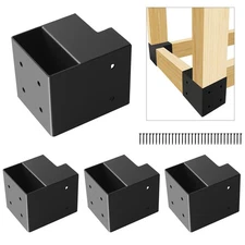 2''x4'' DIY Workbench Kit,4 Pcs Steel 3-Way Right Angle Corner Brackets,Heavy...