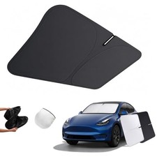 Car Windshield Sun Shade, Heat Blocking for Tesla for Model 3/Y 56 x 37 in