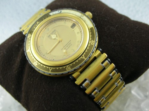 VINTAGE HEUER executive professional 200m,middle diver, 18k GOLD plated - Picture 2 of 7
