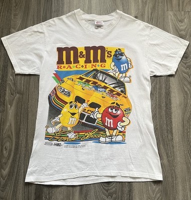 Vintage 1998 Ernie Irvan M&M s NASCAR T-Shirt Medium Single Stitch Double Sided