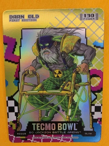 2026 Bo Jackson Battle Arena Tecmo Bowl Darn Old Sam Darnold 80’s RAD Glow
