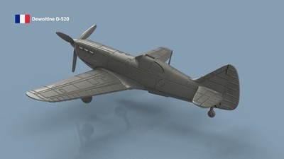 L'Arsenal Models 1/350 D-520 DEWOLTINE (5) 3D Printed Set