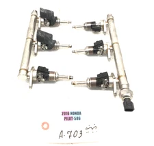 2016-2019 HONDA PILOT 3.5L ENGINE FUEL INJECTION RAIL FUEL INJECTORS OEM