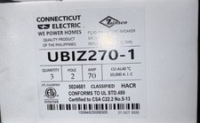 Connecticut Electric UBIZ270-1 2P 70A Zinsco Circuit Breaker NEW