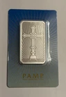 PAMP Suisse Religious Series “Romanesque Cross” 1oz .999 Silver Art Bar In Assay