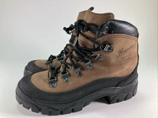 DANNER COMBAT HIKER BOOTS BROWN LEATHER MADE IN USA MENS SZ 4.5 / WOMENS 5.5 NEW