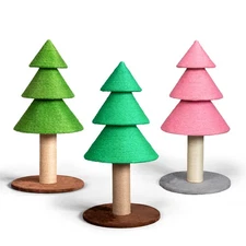 31.5in Christmas Tree Large Sisal Cat Scratching Post, Tower for Indoor Cats