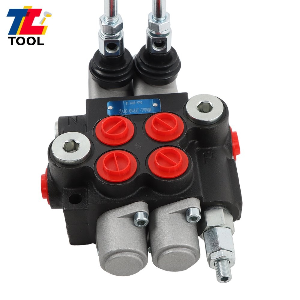 BSPP 2 Spool 11GPM 3600 PSI Hydraulic Directional Control Valve Double ...