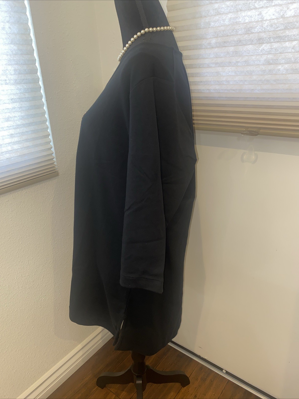 Joan Vass Black Sequins Tiger Tunic Size 1X NWT MSRP $270