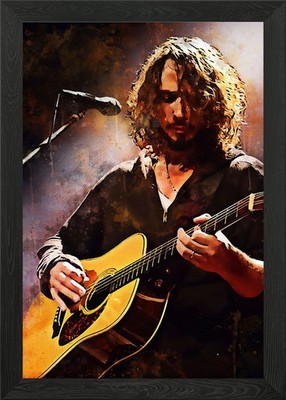 Chris Cornell gerahmtes Wandbild Poster Druck Bild
