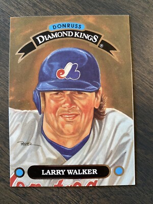 MINT 1993 DONRUSS DIAMOND KINGS #DK-6 LARRY WALKER EXPOS 1992