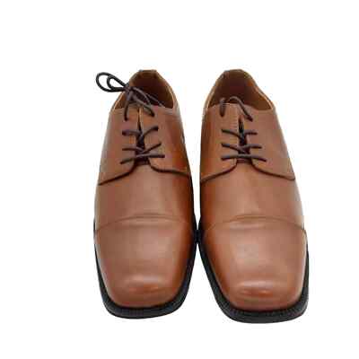 ALFANI NIB MENS SIZE 11 LEATHER PLAIN TOE LACED LEATHER 