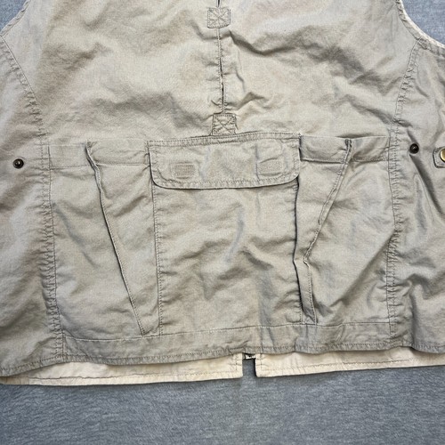 Royal Robbins Utility Vest Mens Large Beige Zip Up Photography Travel Fish Hunt - Picture 8 of 9