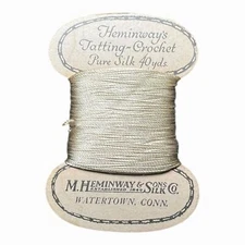 Antique Hemingway's Pure Silk Tatting-Crochet Thread – 40 Yards