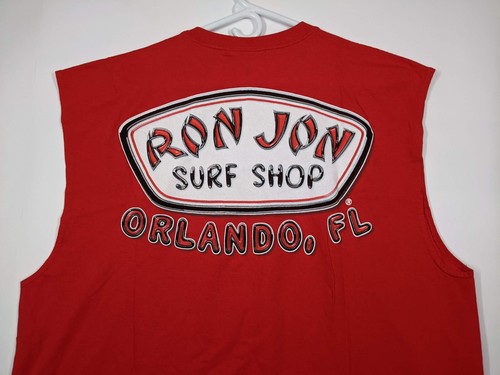 Ron Jon Surf Shop Orlando Sleeveless Shirt Mens Sz 2X Red Florida - Picture 10 of 13