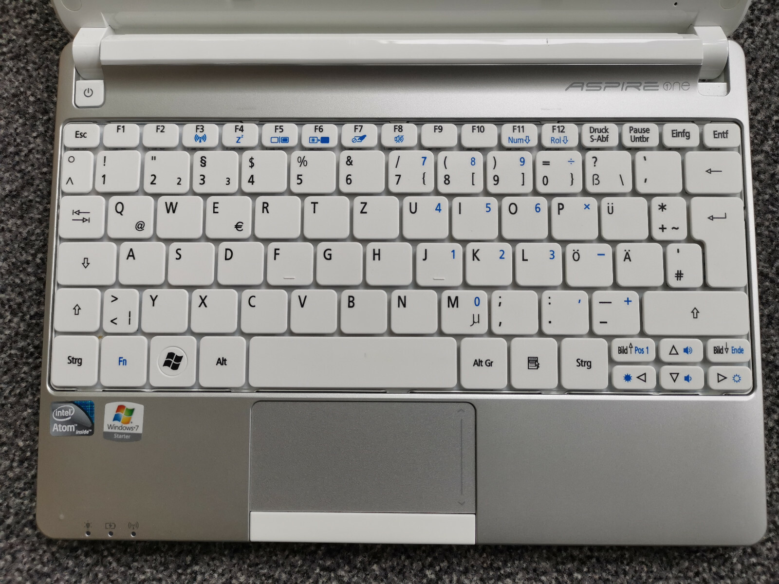 Kostenloses Bargeld bei der Lieferung Acer aspire one D257 ...