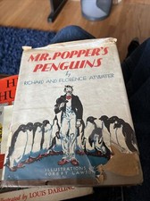 Mr. Popper's Penguins by Florence Atwater and Richard Atwater (1938 Hard Cover