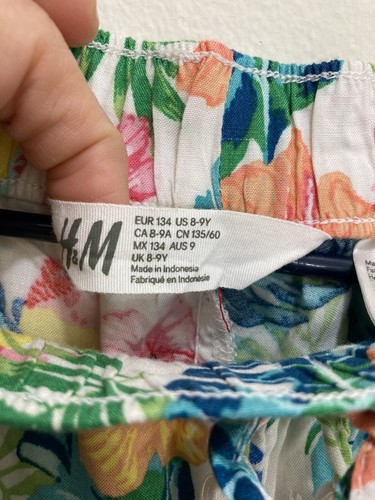 H&M Girls Pants Size 8-9Y Floral - Picture 4 of 22