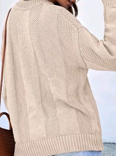 Maglioni da donna trendy girocollo manica lunga maglione top piccolo - Foto 2 di 7