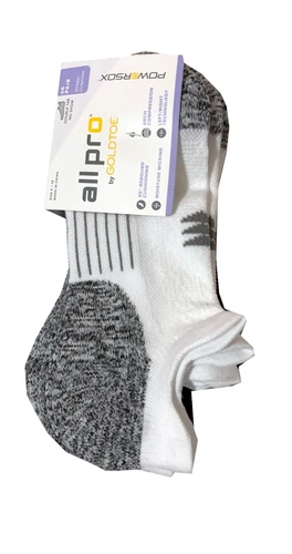 all pro® by GOLDTOE® NO SHOWS socks 6 Pack   "ZONED Cushion " POWERSOX®