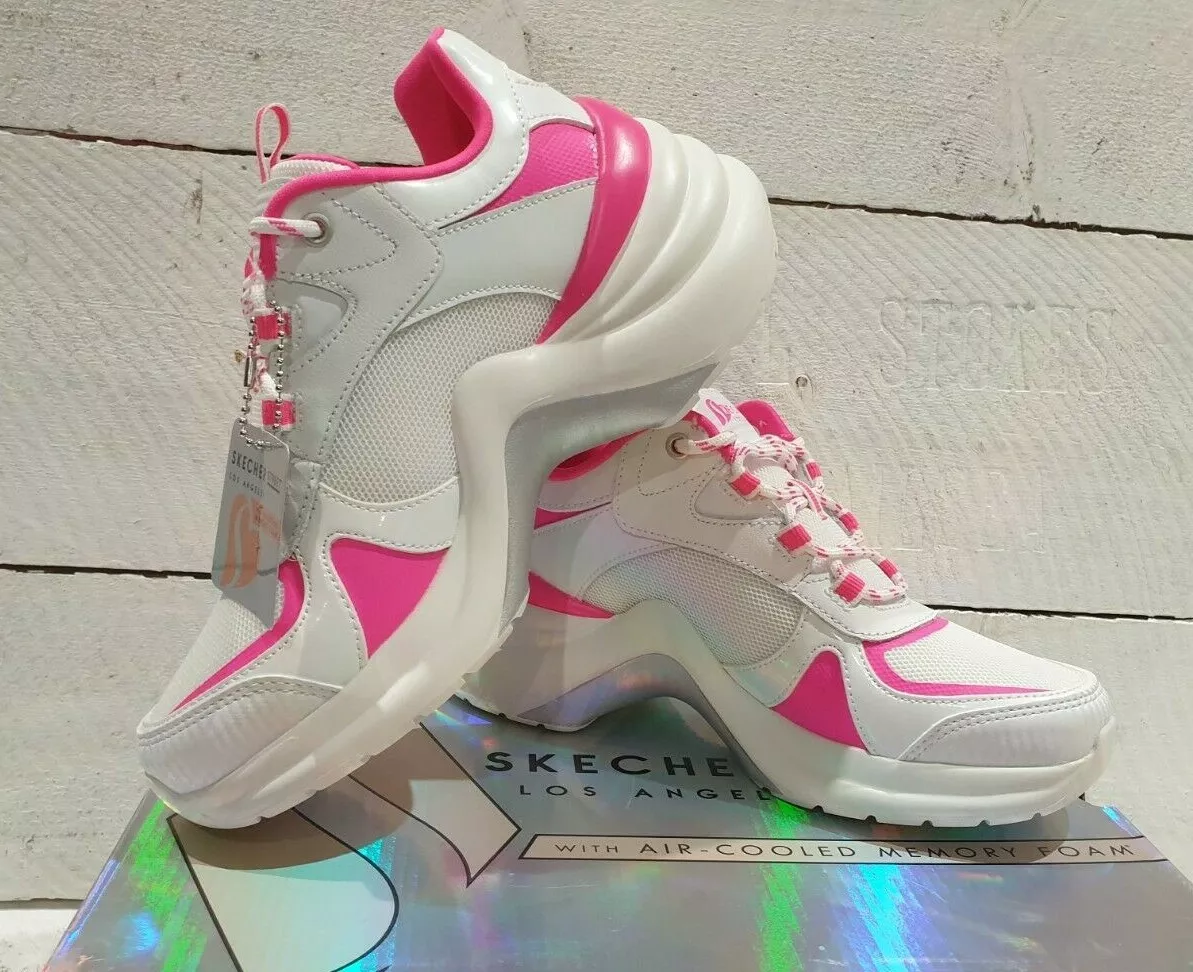 White and hotsell neon trainers